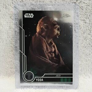 5/$20 Mint 2023.Topps Chrome Yoda Star Wars Card 51!!